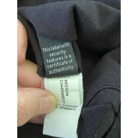 Diane Von Furstenberg Women Scoop Neck Short Sleeve Midi Dress Black Size Large - Picture 6 of 16